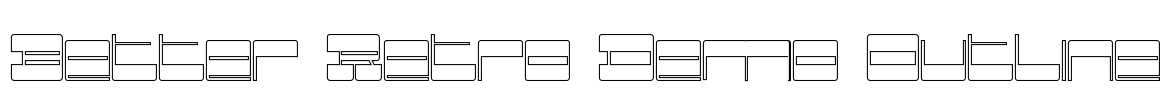 Better Retro Demo Outline Font Image