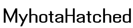 MyhotaHatched Font Image