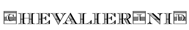 ChevalierIniD Font Image