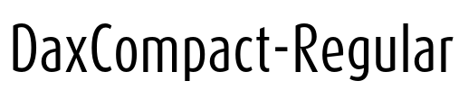 DaxCompact-Regular Font Image