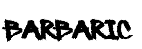 Barbaric Font Image
