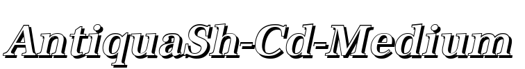AntiquaSh-Cd-Medium Font Image