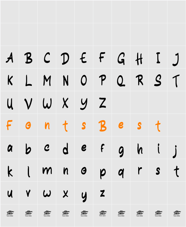 Alunta Character Map