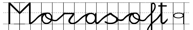 Morasoft9 Font Image
