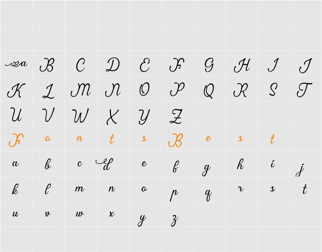 Ardila Character Map