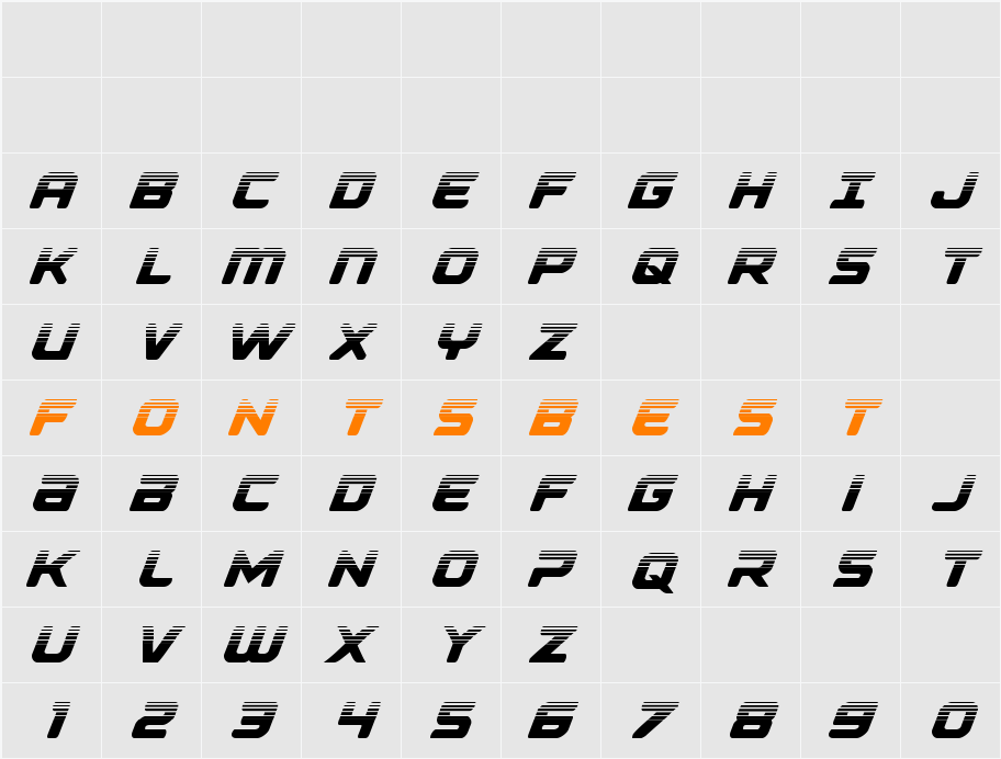 Falcon Punch Halftone Character Map