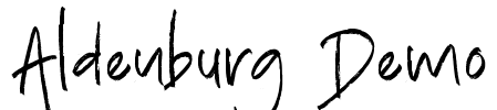 Aldenburg Demo Font Image