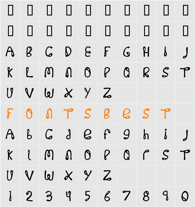 32768 NO Character Map
