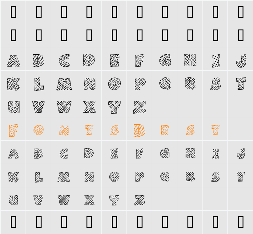 Mixed Grill Character Map