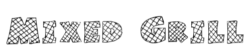 Mixed Grill Font Image