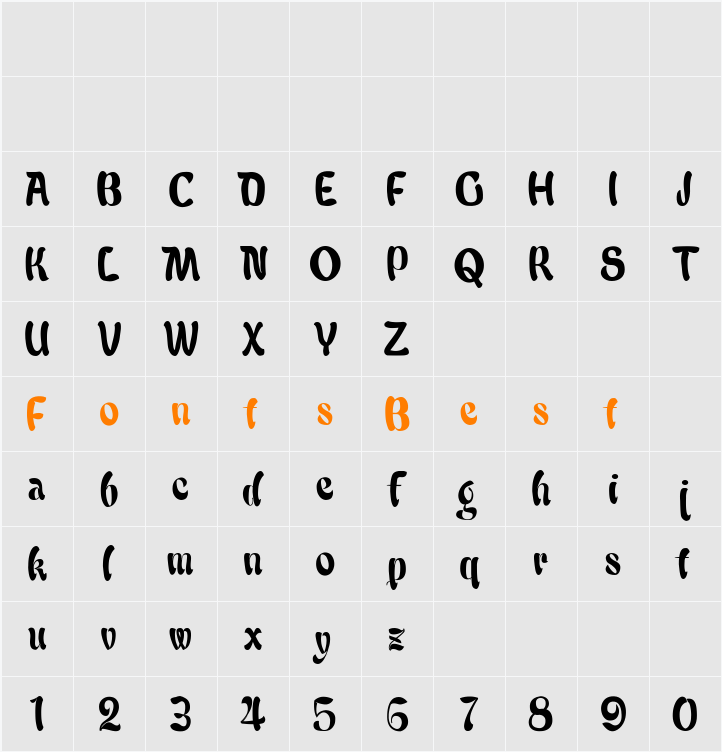 Babalu Character Map