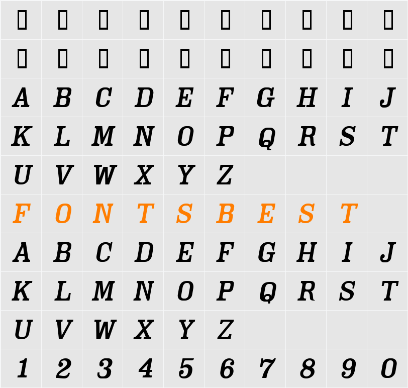 Cam Character Map