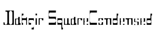 Dahgir SquareCondensed Font Image