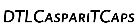 DTLCaspariTCaps Font Image