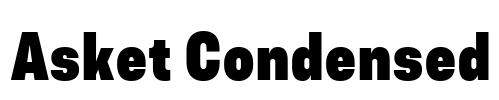 Asket Condensed Font Image