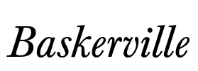 Baskerville Font Image