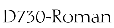 D730-Roman Font Image