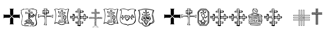 Christian Crosses IV Font Image