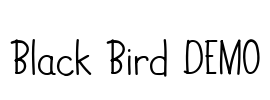 Black Bird DEMO Font Image