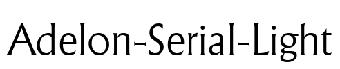 Adelon-Serial-Light Font Image