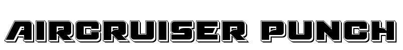 Aircruiser Punch Font Image