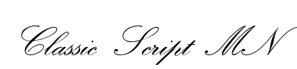 Classic Script MN Font Image