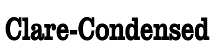 Clare-Condensed Font Image