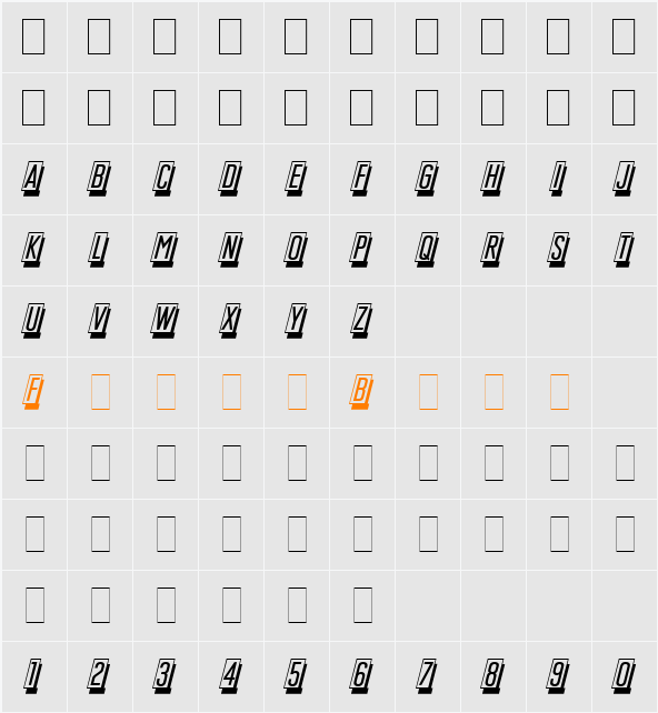 Mastercard LET Character Map