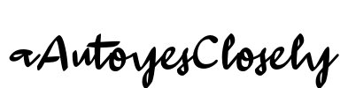 aAutoyesClosely Font Image