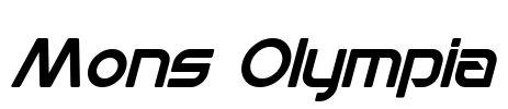 Mons Olympia Font Image