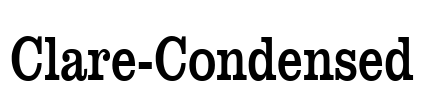 Clare-Condensed Font Image