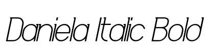 Daniela Italic Bold Font Image