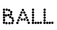 BALL Font Image