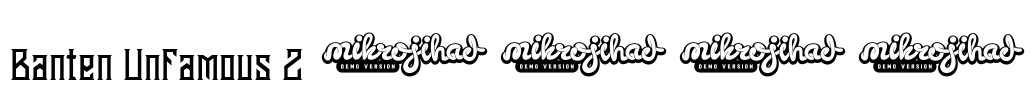 Banten Unfamous 2 DEMO Font Image