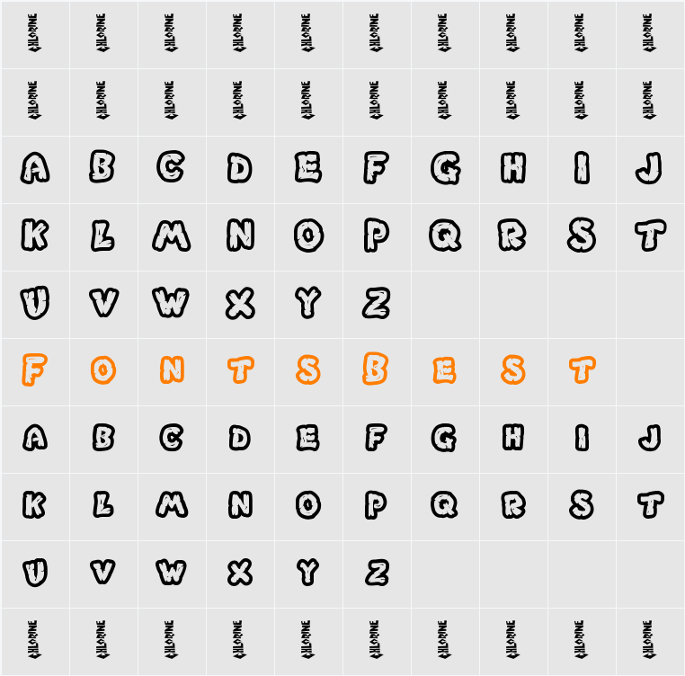 Chlorinar Character Map