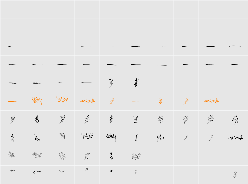Arnabelle Extras Character Map
