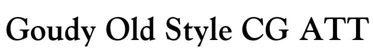 Goudy Old Style CG ATT
