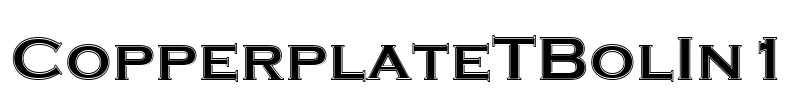 CopperplateTBolIn1 Font Image