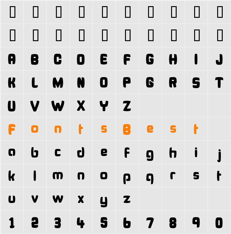 Bonk Fatty Character Map