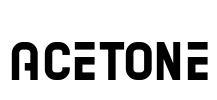 ACETONE Font Image