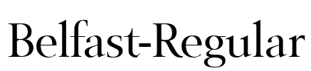 Belfast-Regular Font Image