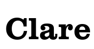 Clare Font Image