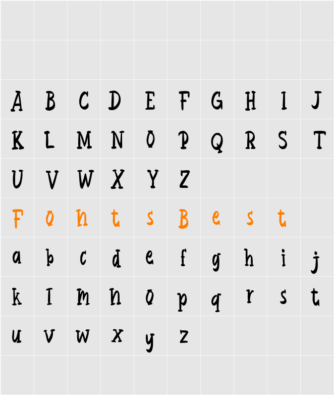 Brigita FREE Character Map