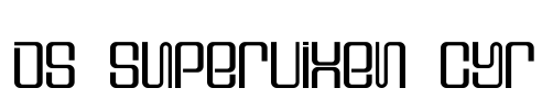DS Supervixen Cyr Font Image