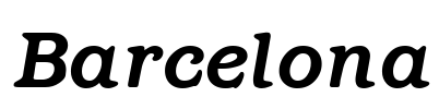 Barcelona Font Image