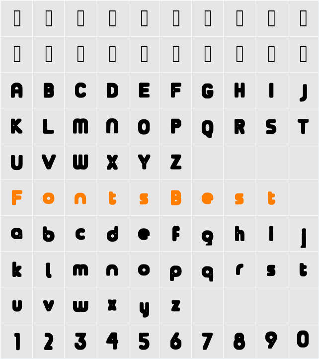 Bazyl Character Map