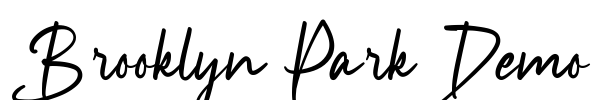 Brooklyn Park Demo Font Image