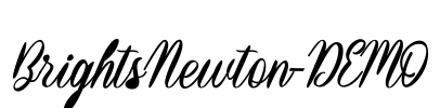BrightsNewton-DEMO Font Image
