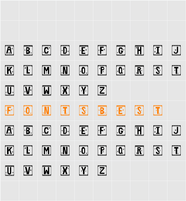 Film Star Character Map