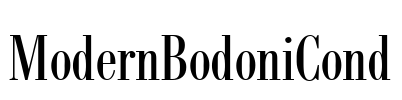 ModernBodoniCond Font Image